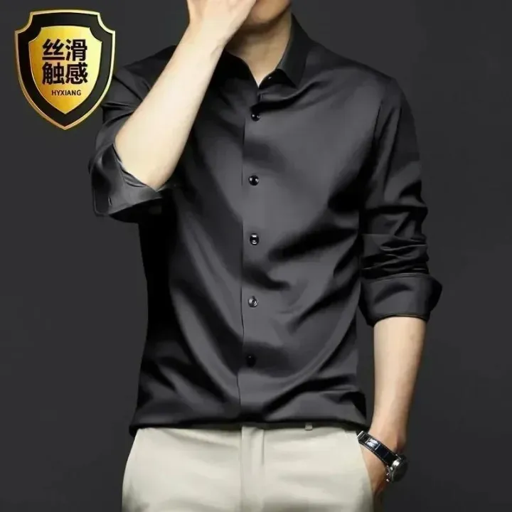 Fifty%20percent%20discount%20Men's%20White%20Shirt%20Long%20Sleeve%20Non%20iron%20Business%20Dress%20Slim%20Fit%20Korean%20Version%20Professional%20Work%20White%20Casual%20Men's%20Suit%20Shirt%20-%20Image%207