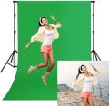 HIFFIN® (12ft x 8ft) Green Screen Background Cloth | Chroma Backdrop Curtain for Photography, Videography & Studios  Perfect for YouTube Videos, TikTok Videos, Instagram Reels, Live Streaming & VFX Editing. 