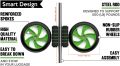 Ab Roller For Men & Women. Abs Exercise Equipment For Tummy. Usable In Gym Workout, Home Workout |Multi Use Ab Roller. 