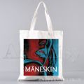 Maneskin Women Canvas Tote Bag Eco-friendly Shopping Bag Large Capacity Shoulder Bag For Women Foldable Beach Shopping Bag UNXY. 