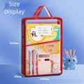 Portable Multi Layer Mesh Document Bag Simple Design Transparent Study Material Storage Bag Large Capacity File Organizer for Student Use. 