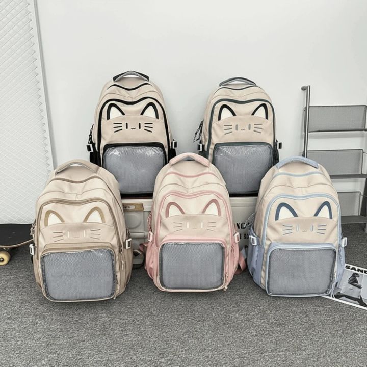 Versatile%20Embroidery%20Cartoon%20Ita%20Bag%20Large%20Capacity%20Cute%20Transparent%20Pocket%20Itabag%20Preppy%20Style%20Cat%20Student%20School%20Bag%20Girls%20-%20Image%207