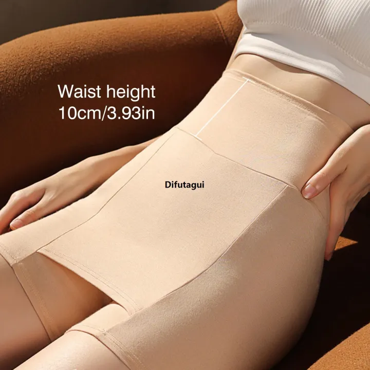 Difutagui%20Ice%20Silk%20High%20Waist%20Women%20Tummy%20Control%20Seamless%20Shorts%20Double%20Fashion%20Layer%20Under%20The%20Skirt%20Boxer%20Safety%20Pants%20Women%20Shapewear%20-%20Image%203