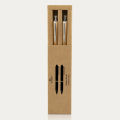 Bamboo Clicker Pen in Set of 2. 