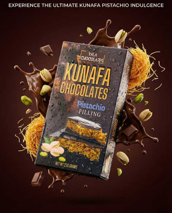 Yala Chocolate Pustachio Kunafa Chocolates