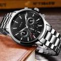 50% discount LIGE Watch Luxury Stainless Steel / Leather Strap Quartz Analog Wrist Watches For Men Gents Boys - Black Brown White Blue 136972947 Time_Zone LK. 