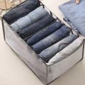 7 Compartment Storage Box Cabinet Drawer Foldable Separate Washable Clothes Organizer Box - Multicolour. 