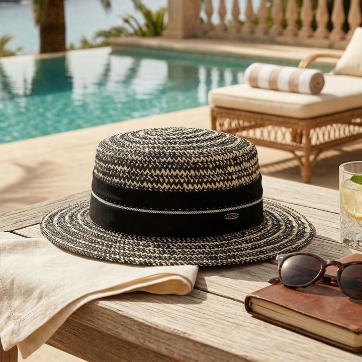 Casual%20Boho%20Flat%20Top%20Straw%20Hat%20Wide%20Brim%20Visor%20Weave%20Hat%20Breathable%20UV%20Protection%20Cap%20Holiday%20-%20Image%206