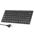 Mini Keyboard, USB Keyboard Portable Ultra Slim Laptop Low Gaming For Home For PC For Office Black. 