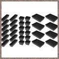 Tool Box Organizer and Storage Tray Toolbox Organizer Tray Divider Set Desktop Storage Box Black 32 Pack. 