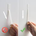 20 Pairs(40 Strips) Traceless Removable Adhesive Strips Water-Resistant Adhesive Strips for Frame Hanging 19x92mm. 