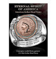【New arrivals】Rong Yu American Eternal Spirit Indian Head Penny Ring Western Denim Two-color Commemorative Coin Ring for Men. 