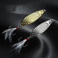 Metal Jigging Spinner Spoon Fishing Lure Hard Baits Sequins Noise Artificial Bait Treble Hook Swimbait Carp Fishing. 