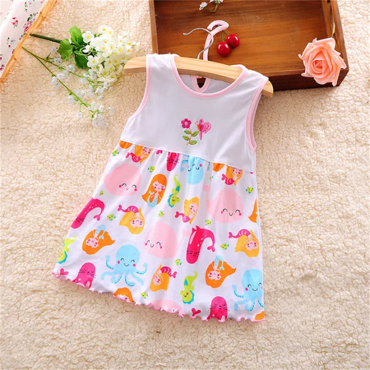 Infant%20Baby%20Girl%20Dress%20Cotton%20Regular%20Sleeveless%20Dresses%20Casual%20Clothing%200-24%20M%20Guka%20-%20Image%202