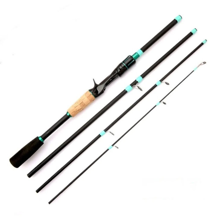 New Rod 2025 4 Sections Spinning Fishing Rod M Power Carbon Casting Fishing Rod ...