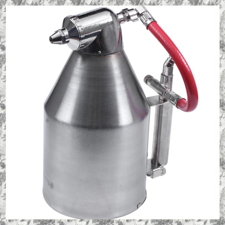 CGearuppt 3500Ml Air Hopper Tool Paint Texture Tool Drywall Painting Sprayer With 6 Nozzles Air Stucco Sprayer, Plaster Hopper Tool