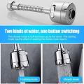 Stainless Steel 360 Degree Rotation Bubbler Saving Water Faucet/tap, Filter Shower Head Nozzle Adapter, Silver, Chrome Finish. 