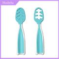 Mosbeha Special-shaped Food Spoon Colorful Baby Training Spoons Set for 6 Months Safe Self Feeding Utensils for Blw Toddler Portable Learning. 