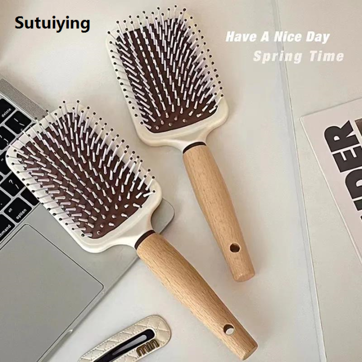 Sutuiying%20Airbag%20Comb%20Wooden%20Comb%20Scalp%20Massage%20Air%20Cushion%20Comb%20Fluffy%202025%20Ladies%20Special%20Curly%20Hair%20Rib%20Comb%20Anti-static%20Modeling%20-%20Image%202
