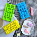 10 Block Silicone Ice Lattice Ice Mold Creative Cake Mold DIY Candy Cookie Baking Chocolate Mold Fayshow. 