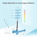 Beauenty Folding 3 Wheel Scooter For Kids Toddler Scooter With LED Light Up Wheels Adjustable Height & Best Gifts For Kids. 
