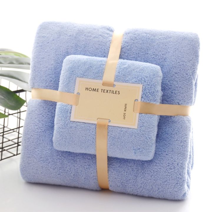 2%20Piece%20Bath%20&%20Face%20Towel%20Set%20Home%20Textile%20Coral%20Velvet%20Absorbent%20Bath%20Towels%20For%20Adults%20Large%20Soft%20Comfortable%20Towel-/face%20towel%20-%20Image%204