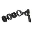 Bicycle Double Water Bottle Cage Holder Mount Adapter Black. 