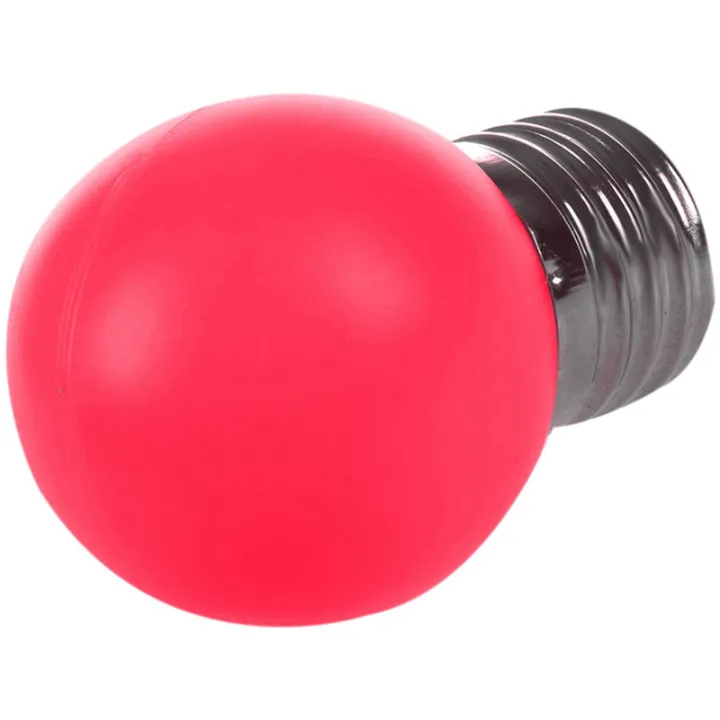 (GGBR)%206X%20E27%20LED%20Light%20Warm%20Red%20Bulb%20Plastic%20Bulb%20(0.5W%20Power,%20Red)%20-%20Image%202