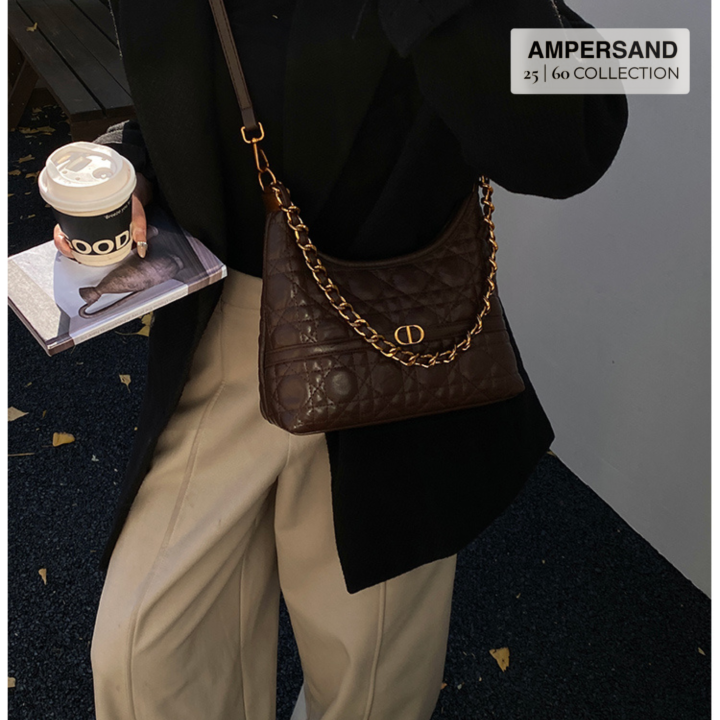 AMPERSAND%2025%20%7C%2060%20%20%7C%20Glossy%20Premium%20PU%20Leather%20Ladies%20Handbag%20%7C%20Shoulder%20Bag%20For%20Girls%20%7C%20Crossbody%20Bag%20For%20Women%20%7C%20Chain%20Handle%20Fashion%20Bag%20%7C%20Check%20Design%20Hand%20Bag%20For%20Women%202160%20-%20Image%203