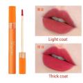 Linman Orange Lipstick Lip Glaze Matte Velvet Muse Lip Gloss Carrot BrSpecial ight Color Lasting Not Easy To Fade Liquid Lips Makeup Cosmetics. 