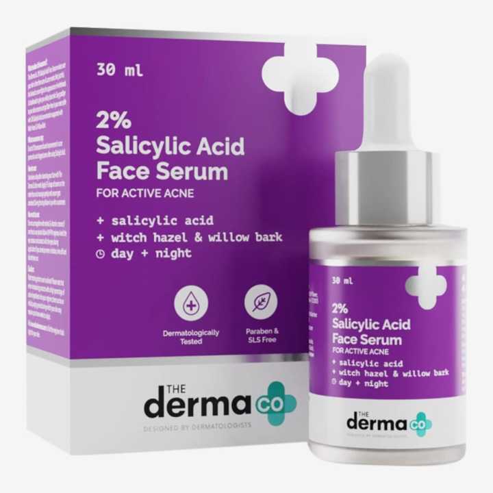 The Derma Co 2% Salicylic Acid Face Serum for Active Acne 30 ml