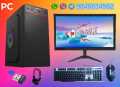 Assemble WIFI Desktop PC i3 4th Generation 4 GB RAM 128GB SSD 19" Monitor Rgb Keyboard & Mouse. 