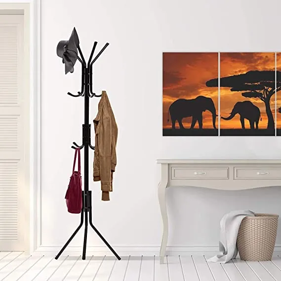 Tree%20Coat%20Clothes%20Hanger%20Stand%20with%2012%20hooks%20Single%20pole%20design%20(Requires%20self%20Assembly%20-%20Image%203