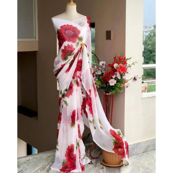 Women's%20Print%20Chiffon%20Saree%20Fashionable%20Indian%20Wedding%20Dress%20Customizable%20Size%20And%20Color%20-%20Image%202