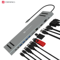 Portronics Mport 13C USB C Hub (13-in-1), Type C Docking Station with 4K HDMI, 3 x Type C, 4 x USB 3.0, Ethernet, VGA, SD/MicroSD Cards. 