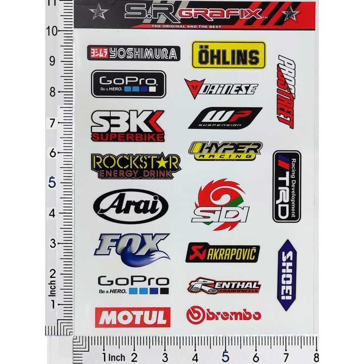 Yoshimura And Mix (8 x 11 Inch) Good Quality, Imported Decal Stickers For Motorbike, Scooter, Car, laptop