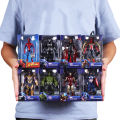 Puppet Action Machine: Thanos, Hulk, American Avengers, Saga Original Promotion, DisneyZD, Marvel League, Iron Man, Spider-Man, Thor, Captain War. 