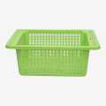 Gem Plasticware Rectangular Jali Tray 2016 Green. 