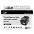 Thermal Barcode and POS Printer XLAB XPLP-350T Best For Retail, Logistics, Inventory & Pharmacy Black. 