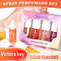 Cross-border foreign trade Victoriakey Digital Perfume Body Hair Mist Long-lasting Fragrance Ladies Set of 4 pcs. 
