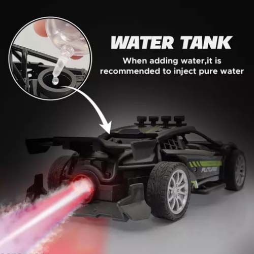 Mist Racing Remote Car Mist Smoke Fog Spray Emit Rechargeable Remote Control 1:18 Sports ...