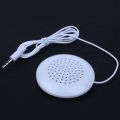 New 3.5mm Portable Mini Speaker Pad for MP3 MP4 CD Phone White. 