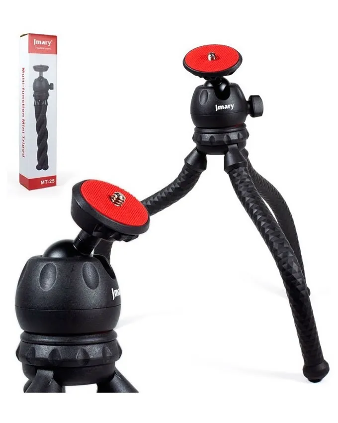 JMARY MT-25 Table Top Mini Portable Flexible Tripod Stand for