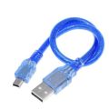 USB A Male to Mini B Charging Data Cable Compatible with Arduino Nano 30cm. 