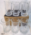 Delisoga 320ml Glassware Glass Clear Beer Mug ZB77 - 6 pcs Set. 