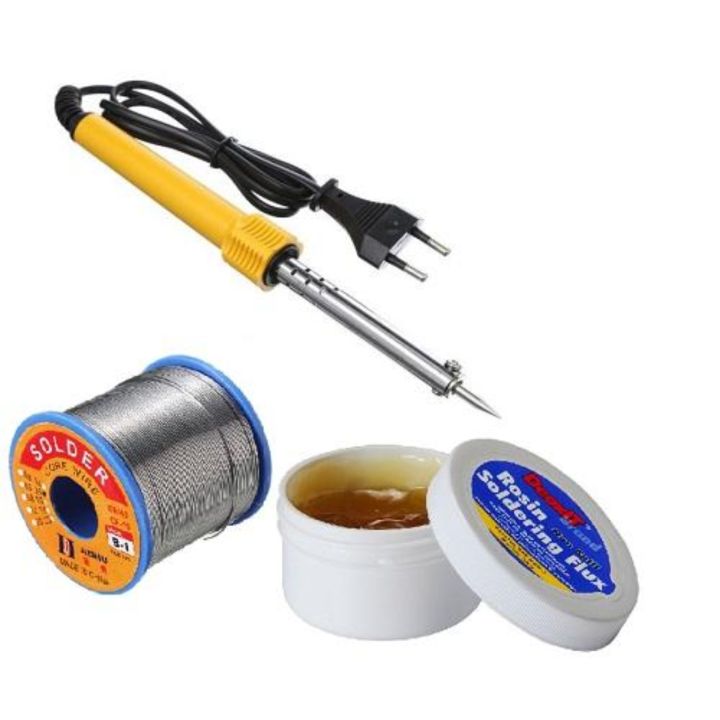 60W Combo Kit Soldering Iron Rod (Iron, Wire, Flux )