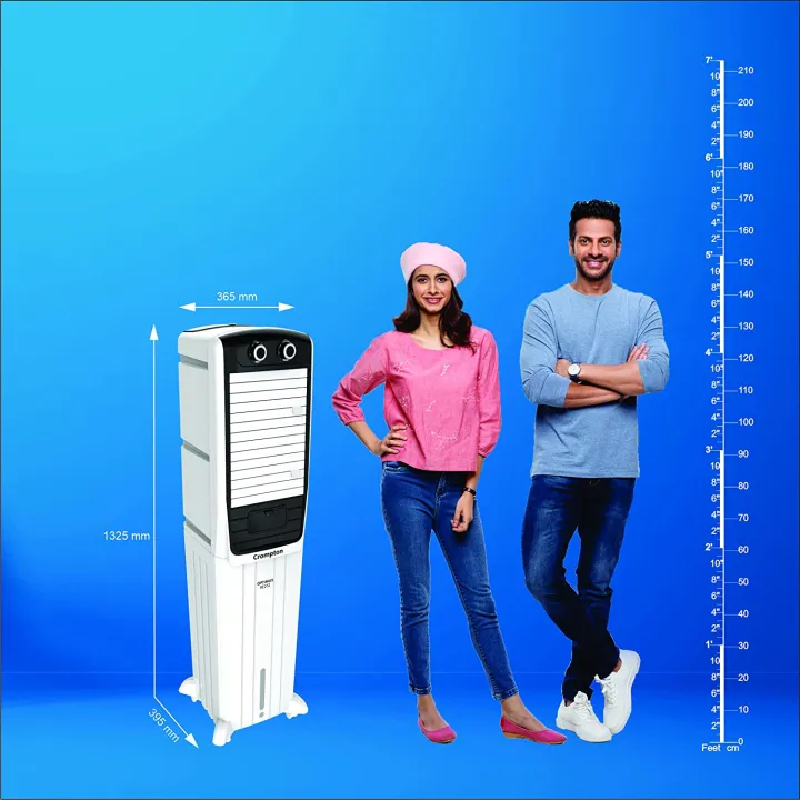 Crompton%2052%20Litre%20Air%20Cooler%20Optimus%20Neo%2052%20Tower%20Air%20Cooler%20With%20Everlast%20Pump,%20Auto%20Fill,%204-Way%20Air%20Deflection%20and%20High%20Density%20Honeycomb%20pads;%20White%20&%20Black,%201%20Year%20Warranty%20-%20Image%205