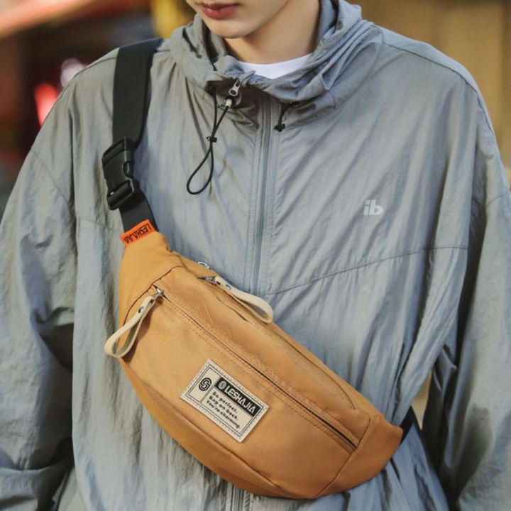 Casual%20Simple%20Japanese%20Harajuku%20Crossbody%20Bags%20Solid%20Color%20Zipper%20Shoulder%20Bags%20Versatile%20Nylon%20Waist%20Bag%20Female%20-%20Image%206