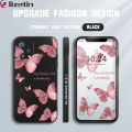 Jizetin for Realme 9 Pro / OnePlus Nord CE 2 Lite 5G Back Cover Color Butterfly Multicolor Square Soft Liquid Silicone Phone Case. 