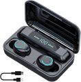 Q13S Bluetooth Wireless Binaural Tws Stereo Business Earbuds With Charging Bin - Black. 